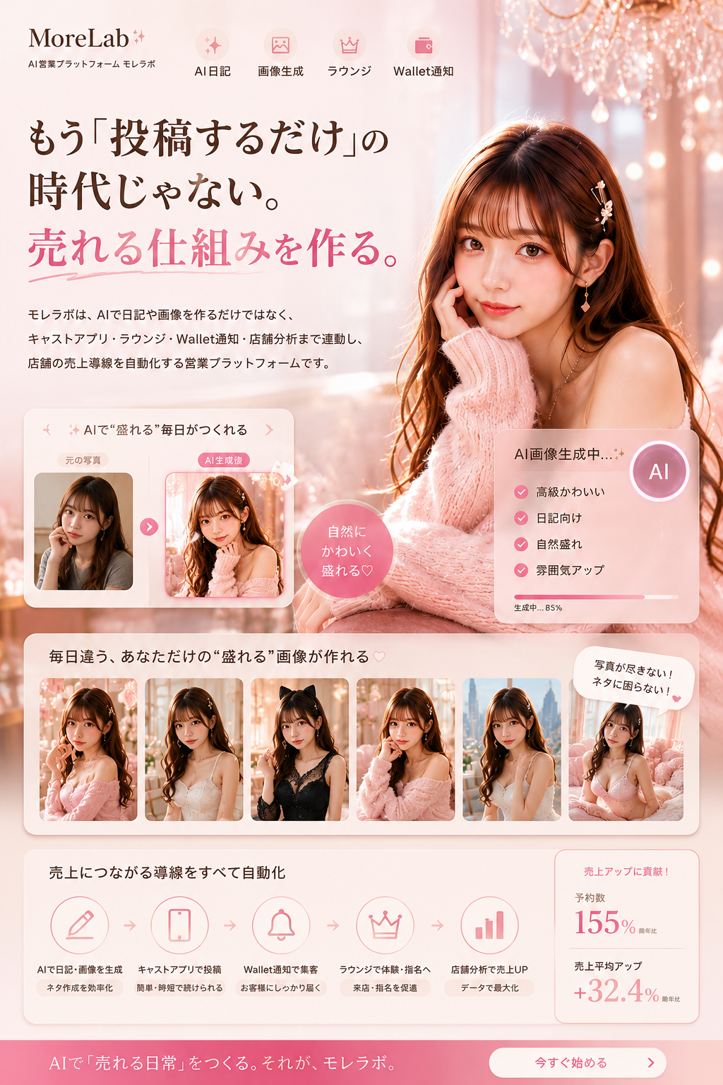 モレラボ 売れる仕組みを作るAI営業プラットフォーム